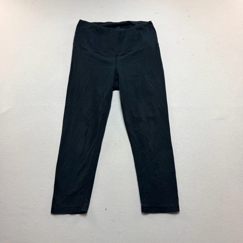 90 Degree by Reflex Leggings Women Medium Black Good High Waist Crop Athleisure